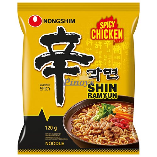 Shin Ramyun instantní nudlová polévka s příchutí pálivého kuřete 120 g - Nongshim