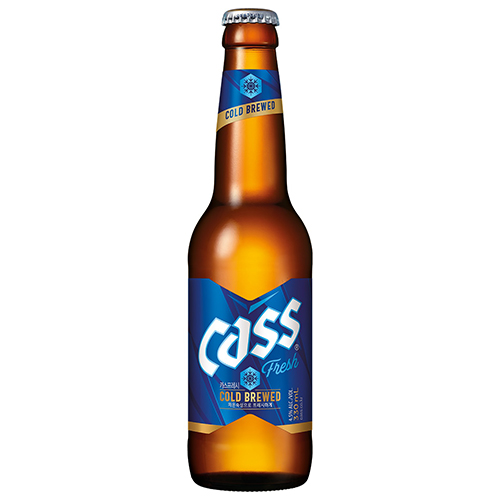 Korean beer, bottle 4,5%, 10,5°, 330 ml - Cass