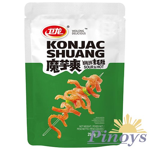 Konjac Shuang Sour & Hot Flavour Shirataki Snack 252 g - Weilong