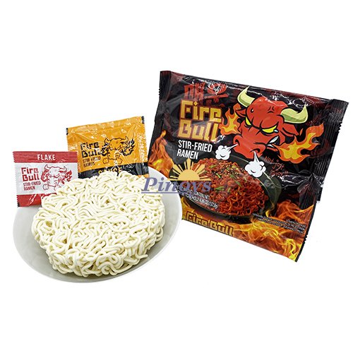 Instantní pikantní smažené nudle s hovězí příchutí 137,8 g - Fire Bull