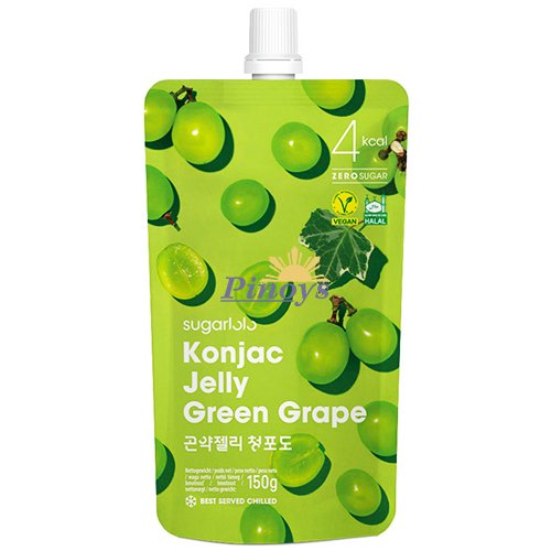 Konjac želé s příchutí zeleného hrozna 150 g - Sugarlolo
