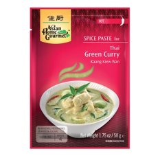 Kořenící pasta zelené kari 50 g - Asian Home Gourmet
