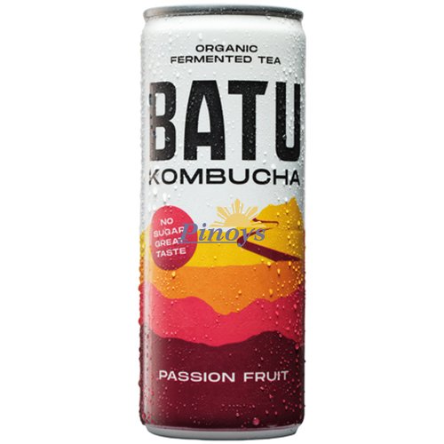 Fermented Tea Kombucha Passion Fruit & Mango 250 ml - Batu