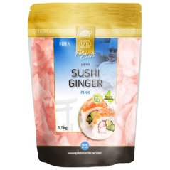Sushi ginger slices, pink 1500 g - Golden Turtle