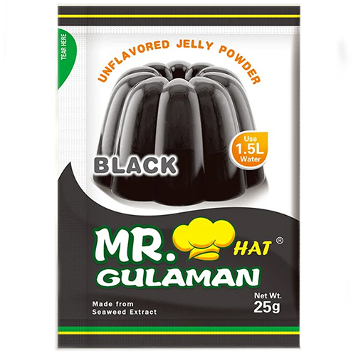 Želatina v prášku, černá 25 g - Mr. Hat Gulaman