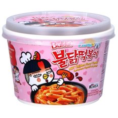 Rice cake Buldak Hot Chicken Carbonara flavour, Topokki, cup 179 g - Samyang