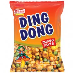 Snack ze směsi oříšku a kukuřice Ding Dong 100 g - JBC Food