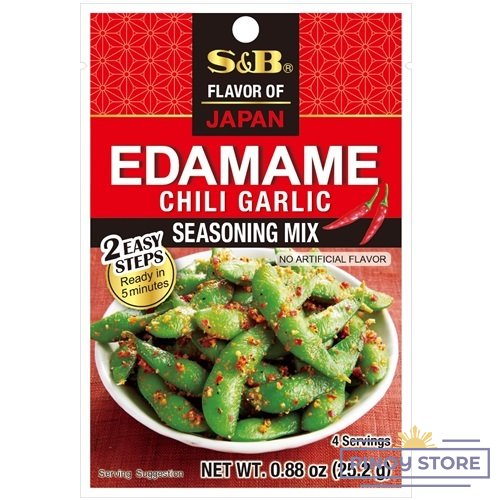Edamame Seasoning Mix Chili Garlic 24 g - S & B