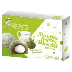 Rýžové koláčky Mochi s dvojitou náplní se zeleným čajem 210 g - Szu Shen Po