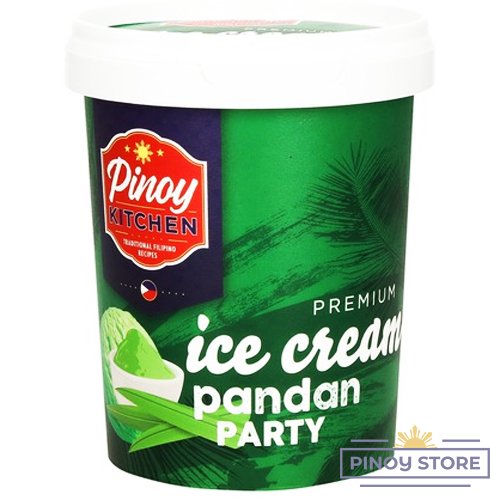 Pandan Ice Cream 500 ml - Pinoy Kitchen