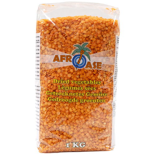 Červená čočka, loupaná, půlená - Afroase