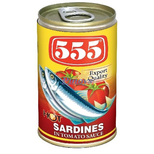 Sardinky v chili rajčatové omáčce 155 g - 555