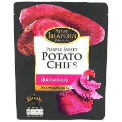 Chipsy z fialových batát 60 g - Jiraporn