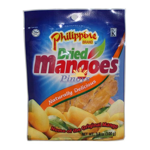 Sušené žluté Carabao mango 100 g - Philippine brand