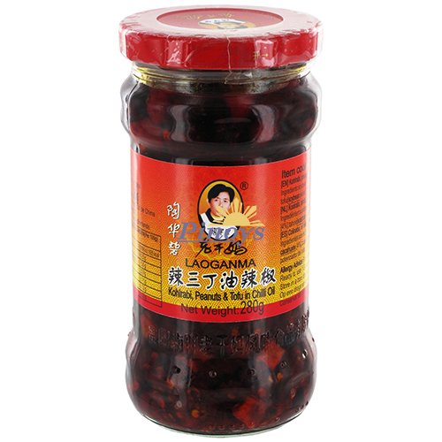 Chili olej s kedlubnou, arašídy a tofu 280 g - Lao Gan Ma