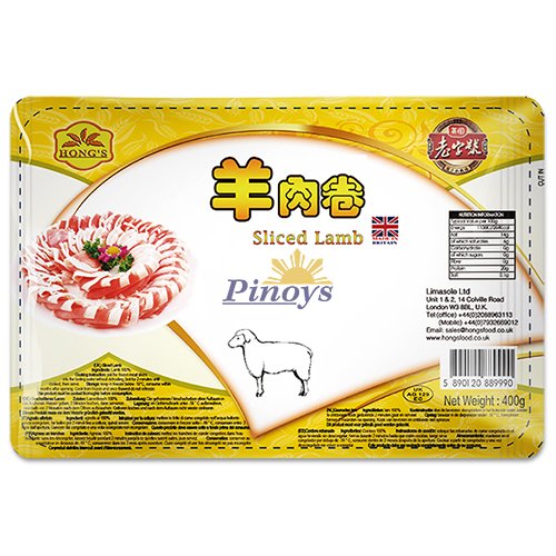 Jehněčí rolované maso pro Hot Pot 400 g - Hong's