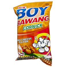 Kukuřičný snack s příchutí pikantního sýra  Boy Bawang 90 g - KSK Food