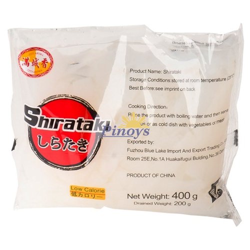 Konjac noodles, Shirataki Broad 400 g - City Aroma