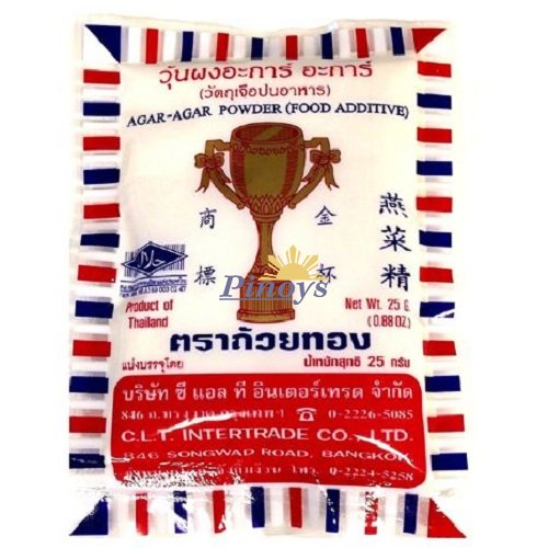 Agar agar prášek bílý 25 g - Gold cup