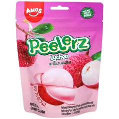 Peelerz Lychee Gummy Candy 65 g - Amos
