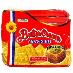 Buttercream Ensaymada Crackers 250 g - Croley Foods