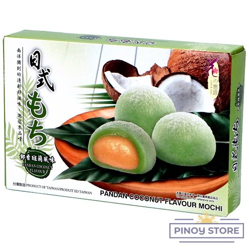 Mochi Japanese Style Coconut Pandan Rice Cakes 180 g - Love & Love