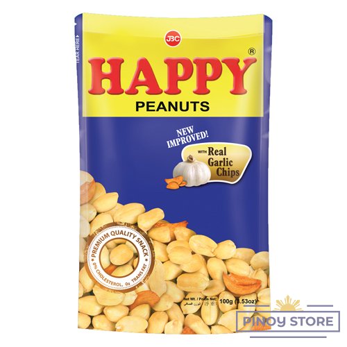Peanut snack with Garlic, Happy 100 g - JBC Food