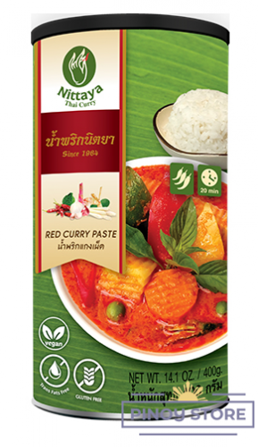 Red Curry Paste, Vegan 400 g - Nittaya