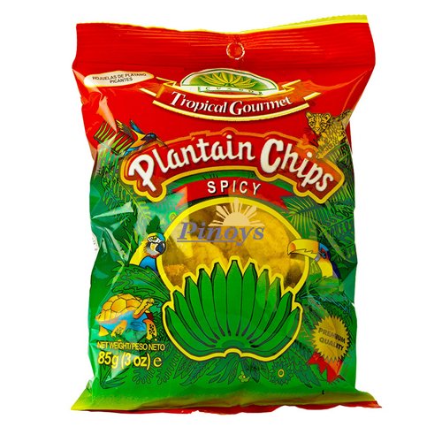 Pikantní chipsy ze zeleninových banánů 85 g - Tropical Gourmet