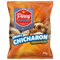 Crunchy fried pork skin - Chicharones Salted 50 g - Pinoy Kitchen