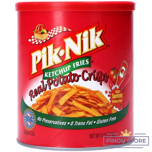 Hranolkový snack s příchutí kečupu 113 g - Pik Nik