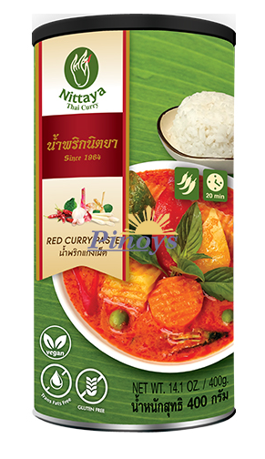 Červená kari pasta, vegan 400 g - Nittaya