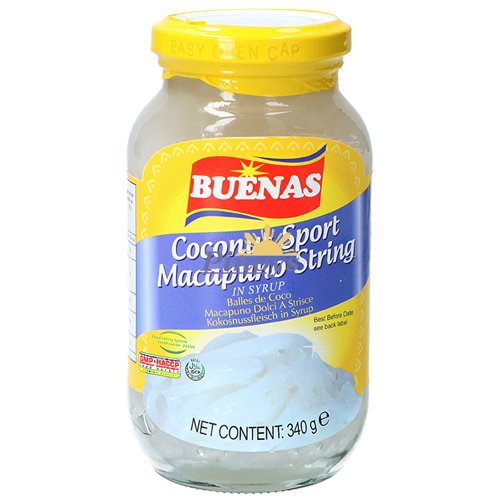 Kokosové stroužky v cukrovém sirupu Macapuno 340 g - Buenas