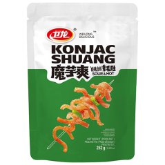 Konjac Shuang shirataki snack s pikantně kyselou příchutí 252 g - Weilong