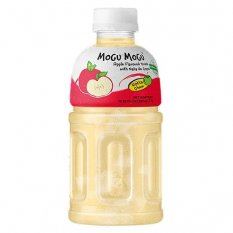 Mogu mogu Apple drink with nata de coco 320 ml - Sappe