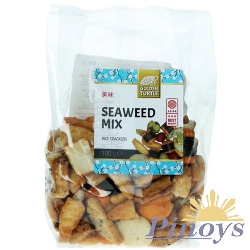 Rice cracker mix with seaweeds 100 g - Golden Turtle