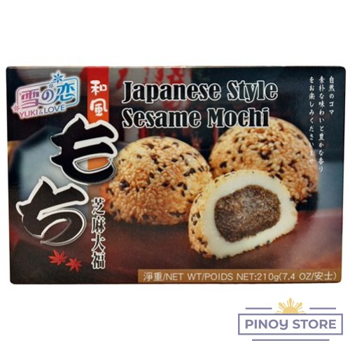 Mochi Sesame, Japanese Rice Cake 210 g - Yuki & Love