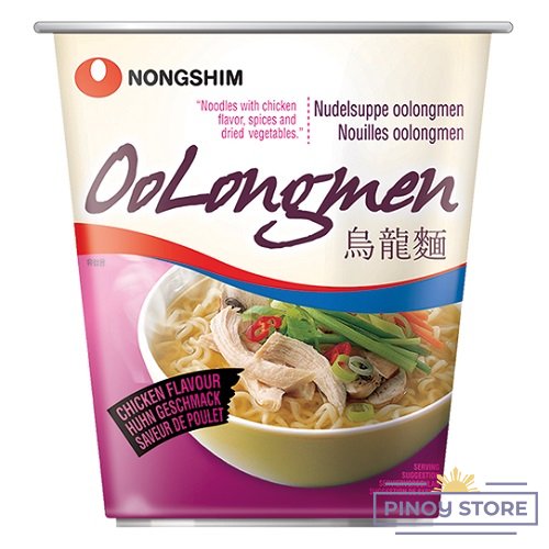Oolongmen Instant Cup Noodle Soup, Chicken flavour 75 g - Nongshim
