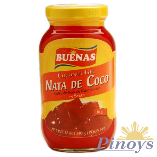 Coconut Gel Red, Nata de Coco 340 g - Buenas