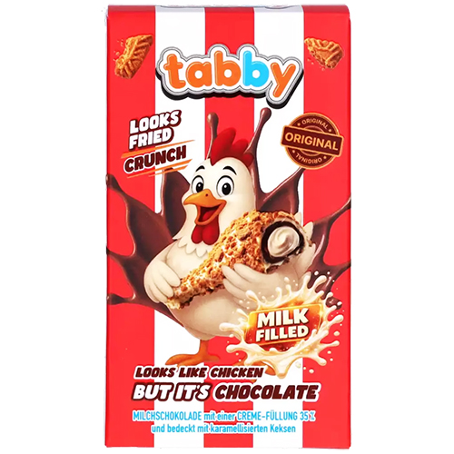 Čokoládové kuřecí stehýnko s drobenkou  50 g – Tabby