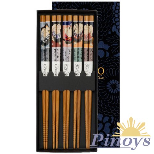 Chopstick Giftbox Sumo 5 pair - Tokyo Design
