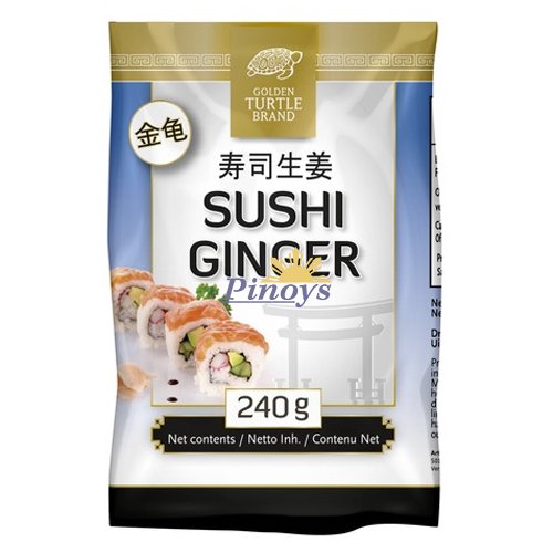 Sushi ginger white 240 g - Golden Turtle