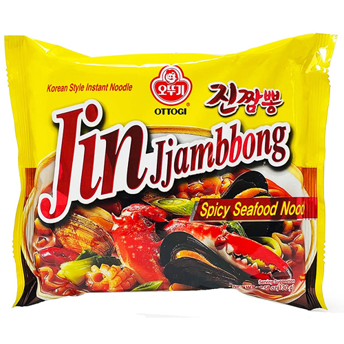 Korean Instant Spicy Seafood Noodles 130 g - Ottogi