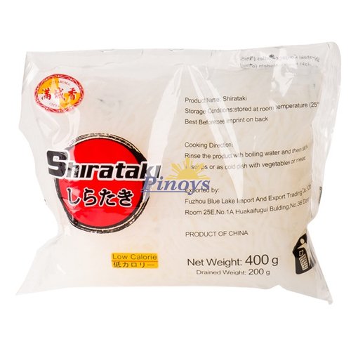 Konjac nudle Shirataki, tenké 400 g - City Aroma