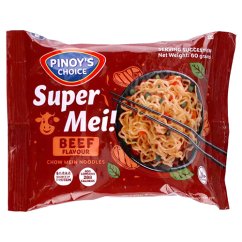 Super Mei! instantní nudle s příchutí hovězího 60 g – Pinoy's Choice