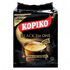 Instant Black Coffee 3 in 1 (10 sachets á 30g) 300 g - Kopiko