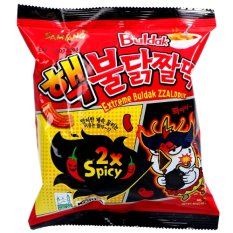 Extra Hot Buldak Zzalddduk Chicken flavour snack 80 g - Samyang
