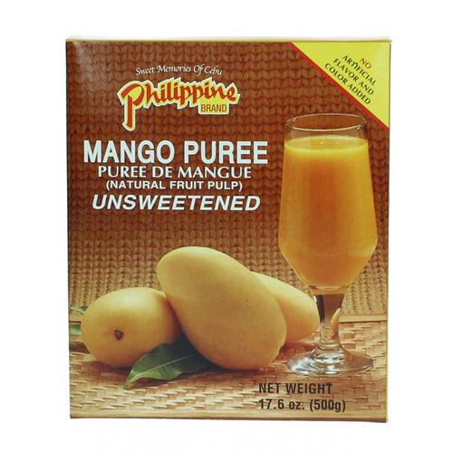 Mango puree, unsweetened 500 ml - Philippine brand