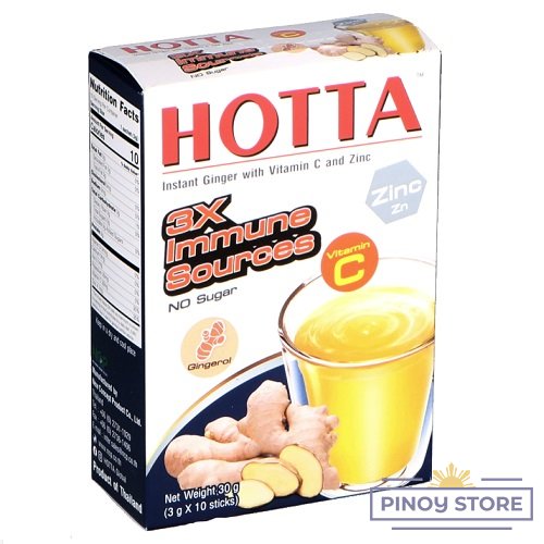 Instantní zázvorový čajový nápoj (10x3g) 30 g - Hotta