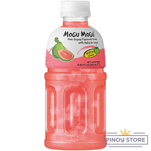 Mogu mogu Pink Guava drink with nata de coco 320 ml - Sappe